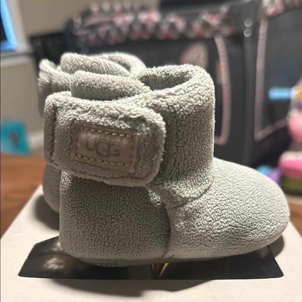 UGG Infant Booties in Soft Gray
